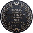 thumbnail image 1 of Awiszzz Mindful Energy Letrero De Metal De 8.0 X 8.0 In, Placa Inspiradora Redonda Para Decoración De Pared De Oficina, Regalo Positivo, 1 of 5