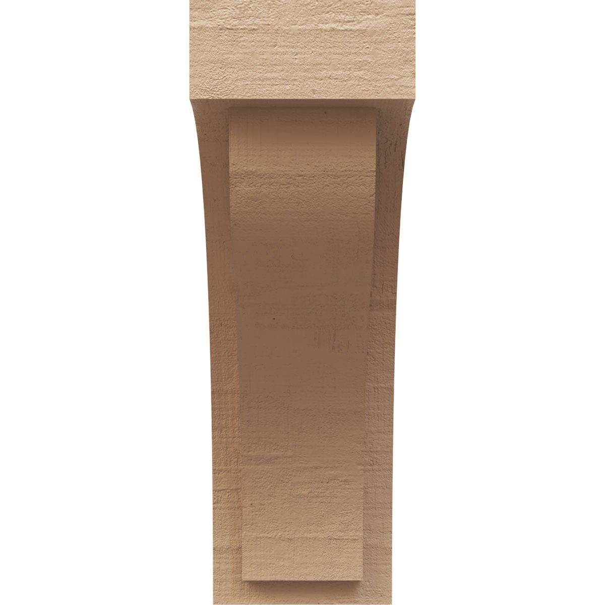 6"W x 12"D x 18"H Classic Helena Rough Cedar Woodgrain TimberThane Corbel, Primed Tan