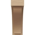 thumbnail image 2 of 6"W x 12"D x 18"H Classic Helena Rough Cedar Woodgrain TimberThane Corbel, Primed Tan, 2 of 6