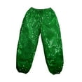 thumbnail image 3 of Girls Sparkly Jazz Dance Pants Loose Fit Hop Streetwear Performance Harem Trousers for Kids Comfortable, 3 of 4