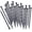 8in -100 count, variant on 50PCS Landscape Anchoring Spikes, 8 Inch Spiral Plastic Landscape Spikes for Garden Lawn Yard, Paver, Weed Barrier, Artificial Turf