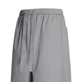 thumbnail image 4 of JUUYY Men's Casual Drawstring Shorts Side Slit Elastic Waist Workout Gym Running Shorts Loose Fit Summer Beach Shorts with Pocket Dark Gray XL, 4 of 7