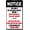 Warning Sign 4, variant on No Parking Immediate Loading Unloading Only Sign 8"x12" - Metal Aluminum Safety Decor for Business Road Home