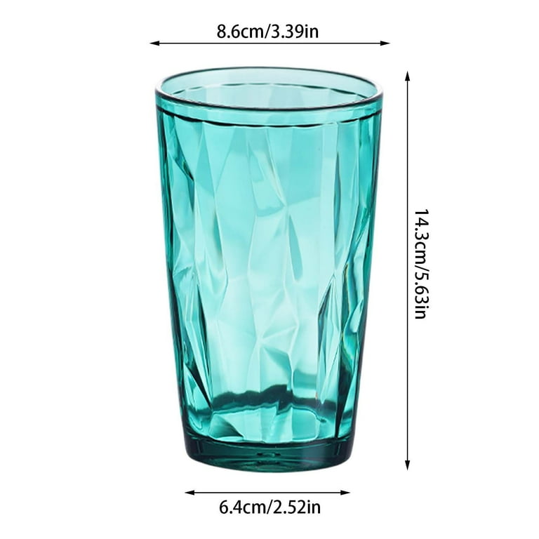 16oz Unbreakable Acrylic Drinking Glasses - BPA-Free Plastic Tumblers for  Home & Restaurants - Shatterproof, Stackable & Dishwasher Safe(set of 4) -  Walmart.com