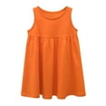 thumbnail image 1 of WEAIXIMIUNG Robes Filles Taille 16 Tout-Petits Enfants Bébés Filles Sans Manches Décontractée Robe Patineuse pour École Fête Robes, 1 of 4