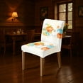 thumbnail image 5 of Fall Pumpkin Chair Covers, Thanksgiving Chair Slipcovers, Kitchen Dining Room Decor Chair Seat Cover Protectors, 5 of 6