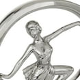 thumbnail image 5 of 11", 10"H Silver Polystone Dancer Sculpture, by DecMode (2 Count), 5 of 8