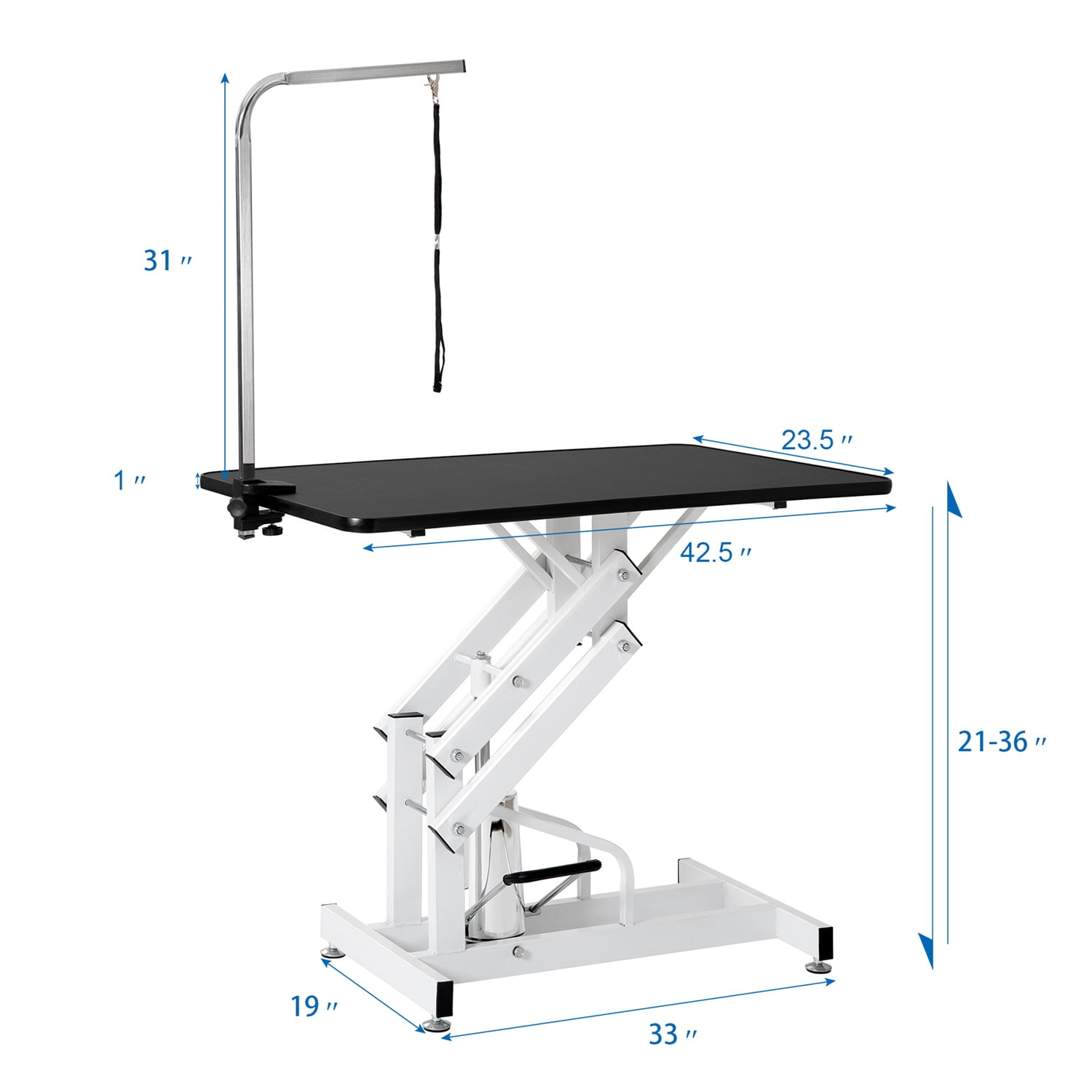 Pefilos 44" Pet Grooming Table for Dog Cats Hydraulic Heavy Duty Big Size Z-Lift Pet Grooming Table for Small Dogs Foldable Home, Black Pefilos 44" Pet Grooming Table for Dog Cats Hydraulic Heavy Duty Big Size Z-Lift Pet Grooming Table for Small Dogs Foldable Home, Black