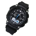 thumbnail image 2 of GOOHOCHY Ohsen AD1209 Reloj de pulsera de cuarzo digital deportivo de doble hora impermeable para hombre con fecha / alarma / cronómetro (negro), 2 of 3