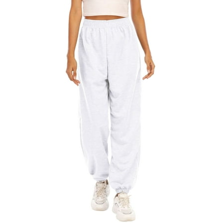 

Sexy Dance Women s Pajama Lounge Pants Solid Color Comfy Casual Cotton Pj Bottoms Pants Wide Leg Trousers White M