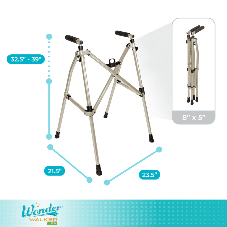 Stander Wonder Walker Lite, Lightweight and Foldable Walker