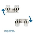 thumbnail image 4 of Beckner Collection Two-Light Brushed Nickel Clear Glass Urban Industrial Bath Light, 4 of 12