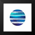 thumbnail image 2 of Taylor, Evangeline 12x12 Black Modern Framed Museum Art Print Titled - Circular Blues, 2 of 5