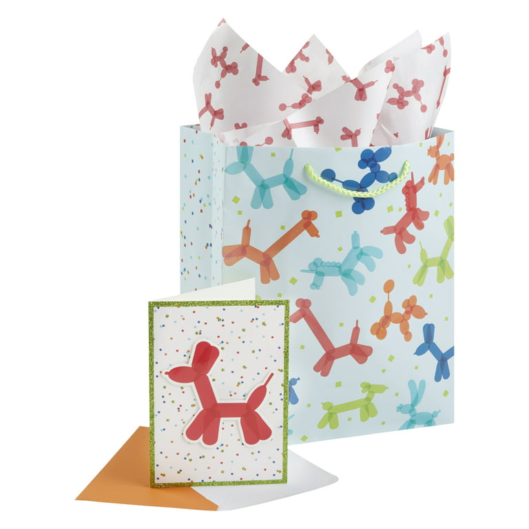 Way to Celebrate, 3 Piece Set, Gift Bag, Gift Tissue and Greeting