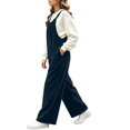 thumbnail image 6 of akafmk Corduroy Overalls for Women Adjustable Strap Wide Leg Jumpsuit Dressy Casual Long Pants with Pockets Fall Winter Outfits, Size 3XL, 6 of 8