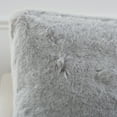 thumbnail image 3 of Safavieh Flayn 20" x 20" Contemporary Faux Fur Decorative Pillows, Gray (Set of 2), 3 of 4