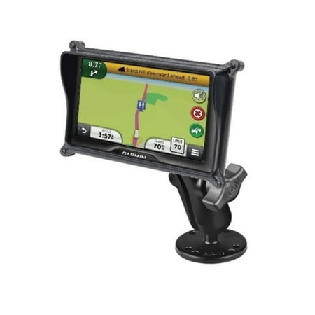 No Drill Vehicle Laptop Mounts - RAM Flat Surface Drill Down Mount for Garmin dezl 760LMT nuvi 2797LMT RV 760LMT