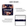 thumbnail image 5 of Naloa Leopard Print Tissue Box CoverLeather Tissue Holder Square Facial Tissue Case Facial Paper Organizer Dispenser for Bathroom, Vanity Countertop, Tabletop, Car, 5 of 8
