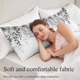 thumbnail image 5 of Grey Body Pillow Covers 20"x54", Eucalyptus Leaves Soft Brushed Microfiber Breathable Throw Pillow Covers, Pillowcase with Zipper for Couch Sofa Bedroom Living Room, 5 of 9