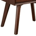 thumbnail image 3 of 25 Inch 2 Drawer Wooden Nightstand with Bar Pulls Brown- Saltoro Sherpi, 3 of 6