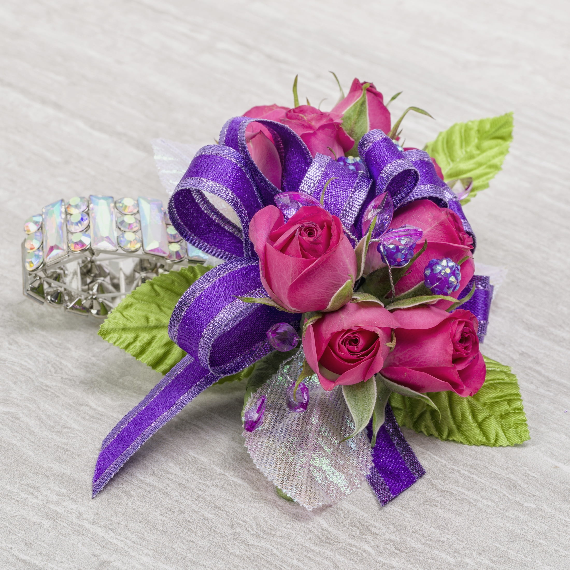 (7 pack) Offray Ribbon, Purple 3/8 inch Metallic Ribbon for Wedding, Crafts, and Gifting, 9 feet, 1 Each