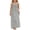 a-Grey6726, variant on FINALGANG Girls Kids Solid Color Spaghetti Strap Maxi Dress Gathered Neckline Flowy Casual Summer Dress For Daily Wear Classic Dress