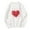 White, variant on VBTAPA Womens Love Heart Sweatshirt Crewneck Long Sleeve Pullover Tops Trendy Casual Graphic Sweatshirts Valentine's Day Gifts for Girlfriend Black XXL
