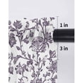 thumbnail image 6 of Purple Flower Curtains 54 Inch Length,Sheer Curtains for Bedroom Living Room Window Vintage Farmhouse Boho Leaf Spring Plant Rod Pocket Drapes Kitchen Curtains Small Half Window 52"x54" 2 Panels, 6 of 6