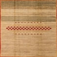 thumbnail image 1 of Ahgly Company Machine Washable Indoor Square Abstract Orange Area Rugs, 4' Square, 1 of 7