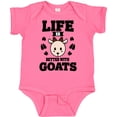thumbnail image 3 of Inktastic Life is Better with Goats Boys or Girls Baby Bodysuit, 3 of 5