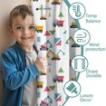 thumbnail image 3 of Blackout Kids Curtains,Cartoon Construction Vehicles Triangles Childrens Insulated Curtains Set Of 2,Bedroom Essentials,Toddler Room Decor 42"x84", 3 of 5