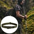 thumbnail image 4 of Soidarity Cinturón de nylon Hebilla de plástico Ceinture de lona Correa de cintura Deporte al aire libre Paquete Sling Bolsa de hombro multifunción Escalada Ejercito verde Soidarity OD024240-03, 4 of 6
