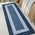 thumbnail image 6 of Haperlare Geometric Runner Rugs for Hallway Non Slip Low Pile Entryway Rugs Indoor Floor Mat 2'x6',Blue, 6 of 7