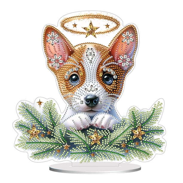 Kits Arte Diamantes Escritorio Pug Rhodesian Ridgeback para Oficina en Casa
