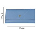 thumbnail image 2 of Cartera de mujer de gran capacidad de cuero PU para mujer tarjetero largo bolso de viaje, 2 of 5