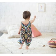 Newborn Baby Girls Boho Floral Romper Casual Clothes Summer Sunsuit Clothes 0-24M