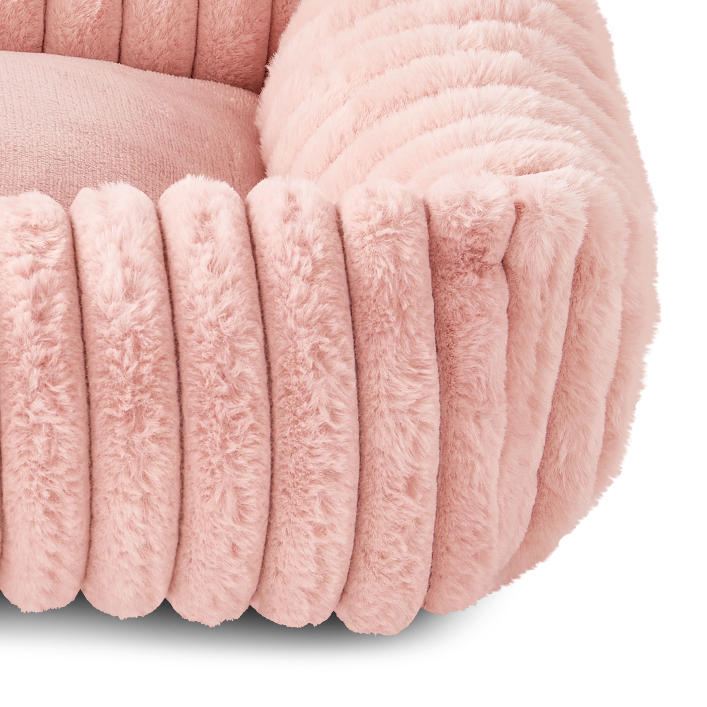 Vibrant Life Small Thick Corduroy Plush Bolster Dog Bed, Pink, 17" x 21"