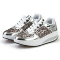 thumbnail image 4 of 2025 Clearance! Clearance under $5 JINMGG Sneakers for Women Plus Clearance Women's Ladies Wedges Sneakers Sequins Shake Shoes Fashion Girls Sport Shoes Silver 40, 4 of 8