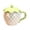 White, variant on Red Strawberry Ceramic Mug with Lid, Cute Fruit Tea Cup, Practical Souvenir for Women, Gift for Her - 12oz