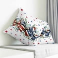 thumbnail image 3 of Navy Blue Butterfly 4th of July Pillow Covers 16x16 Inch Decorative Throw Pillow Cover, Independence Day Star Sofa Pillowcases Accent Cushion Case Home Decor Bedroom Living Room, 3 of 6