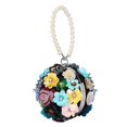 thumbnail image 2 of para mujer, con para graduación, boda, novia, , con lentejuelas y flores Negro Baoblaze Bolso de noche, 2 of 8