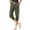 Army Green, variant on Women's Sweat pants Capri Joggers Sweatpants Cargo Pants Jogging Pants for Women with Pockets Female