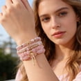thumbnail image 3 of 1 Set Bohemian Beaded Bracelets for Women Bow Knot Charm Holiday Bracelets Stackable Stretch Bracelets for Beach Summer Vacation Party, 3 of 8