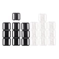 thumbnail image 1 of 20 pares de ganchos de cierre Salvador negro Sujetador Strap Clip Mujer, 1 of 10