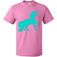 thumbnail image 3 of Inktastic Aqua Unicorn T-Shirt, 3 of 5