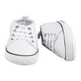 thumbnail image 4 of Zapatos de lona para bebé de 12 cm, suela antideslizante, forro suave, zapatos casuales para niños pequeños para exteriores, color blanco, 4 of 14