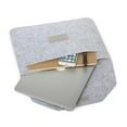 thumbnail image 4 of BRIGHTFUFU Bolsa de almacenamiento para portátil, compatible con tabletas y portátiles (gris claro, 11,6 pulgadas), 4 of 8