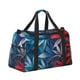 thumbnail image 2 of Balery Red And Blue Leaves Bolsa de Gimnasio para Mujeres, Bolsa de Viaje con Bolsillo Húmedo, Bolsa de Fin de Semana para Mujeres, Bolsa de Viaje Resistente al Agua, 2 of 7