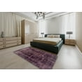 thumbnail image 5 of Ahgly Company Machine Washable Indoor Rectangle Abstract Mauve Taupe Purple Area Rugs, 2' x 4', 5 of 7