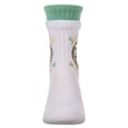 thumbnail image 6 of MeMoi Girls "Summer Vibes" Cotton Blend Double-Layer-Look Crew Sock - Girls - Female, 4, Green, 6 of 11